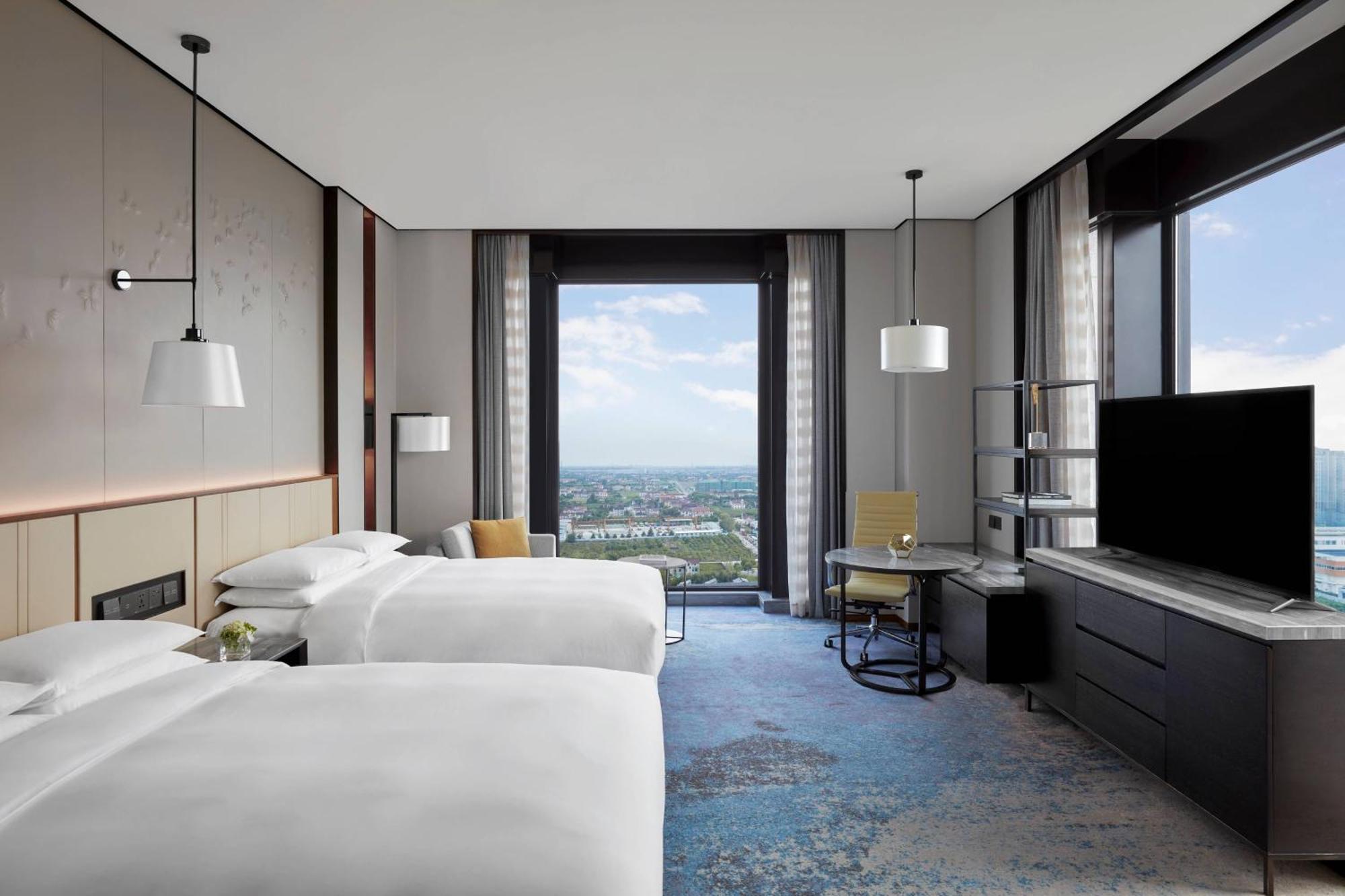 Shanghai Marriott Hotel Pudong South Nanhui Bagian luar foto
