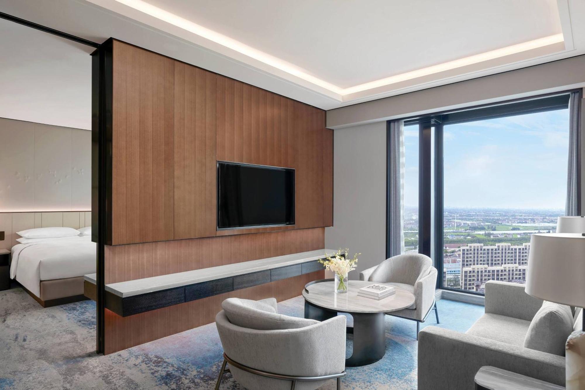 Shanghai Marriott Hotel Pudong South Nanhui Bagian luar foto
